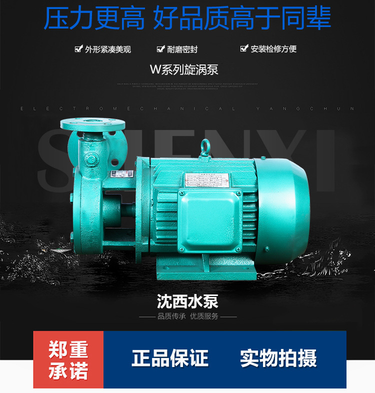 W系列旋涡泵高温高扬程卧式锅炉给水泵
